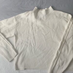 Everlane mockneck sweater. This sweater has a monitor defect when purchased.